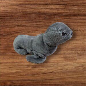 Vintage Dakin Plush Gray Seal 1978 Stuffed Animal Toy 10" Soft & Cuddly Collecti